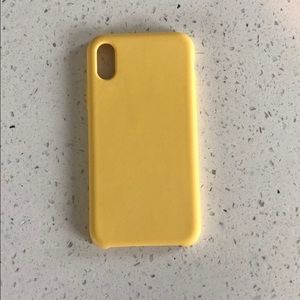 Yellow silicon iPhone X case!